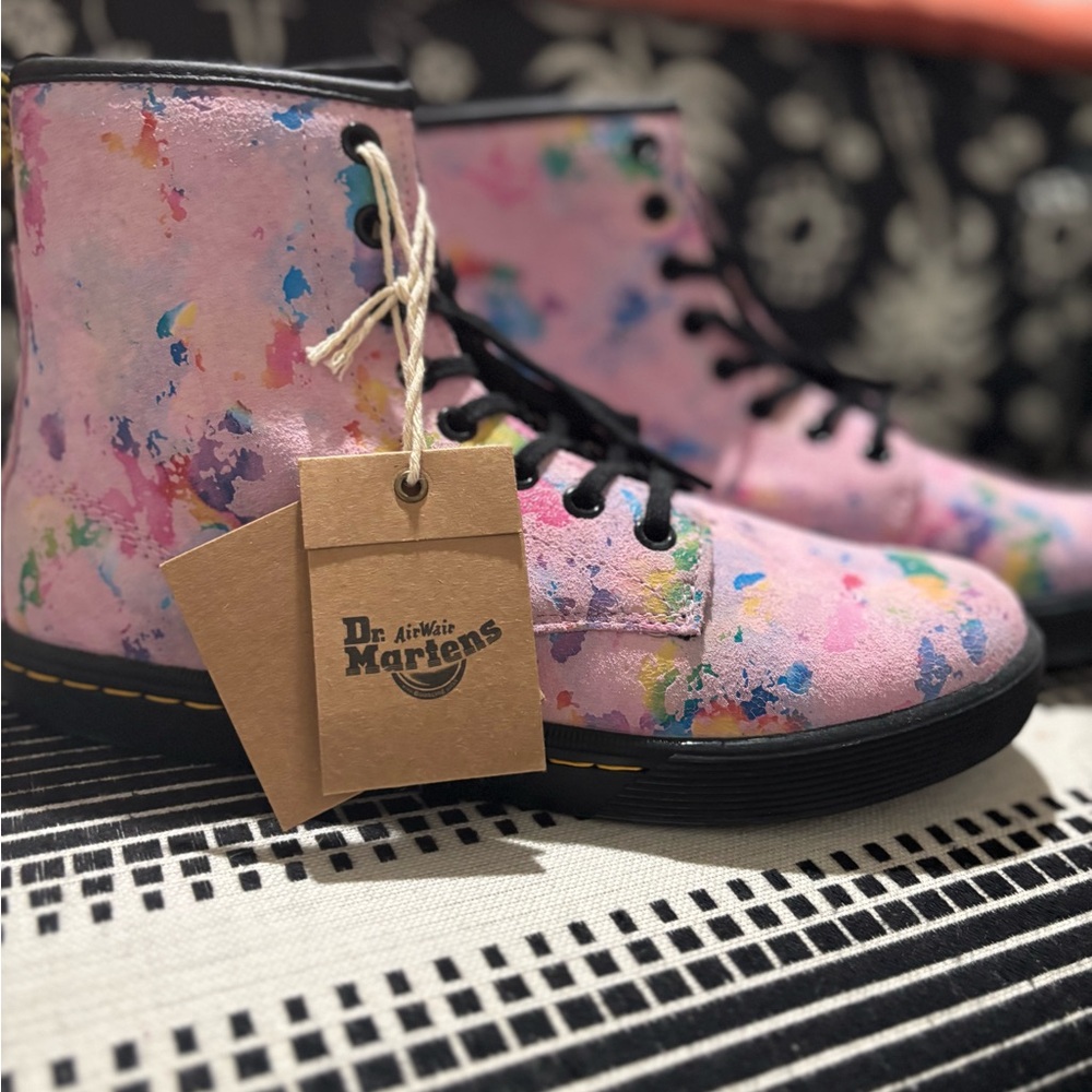 Dr. Martens Women’s Sheridan suede Colorful Pink Boots